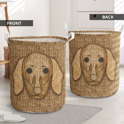 Dachshund Woven Basic Style - Laundry Basket - Owls Matrix LTD