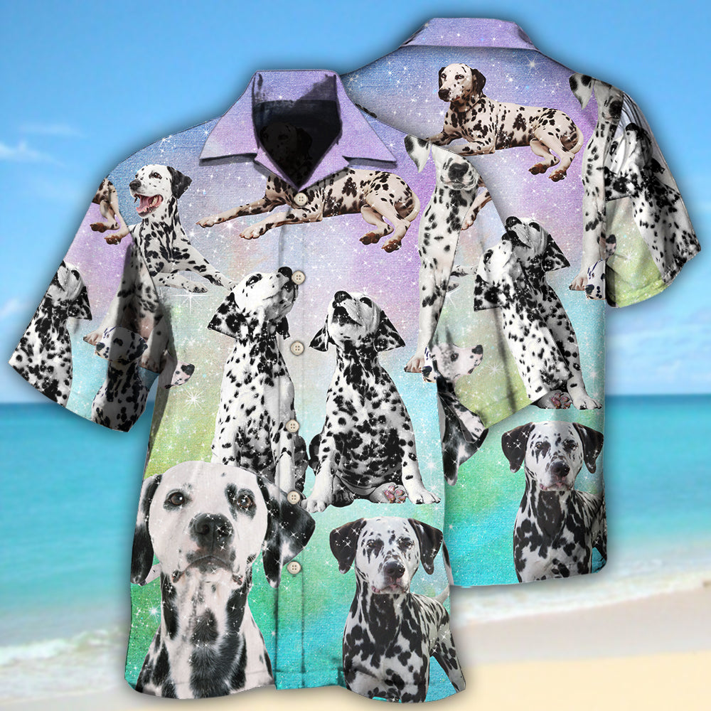 Dalmatian Dog Galaxy Lovely Style - Hawaiian Shirt - Owls Matrix LTD
