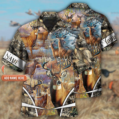 Hunting Deer Hunting Cool Forest Personalized - Hawaiian Shirt - Owls Matrix LTD