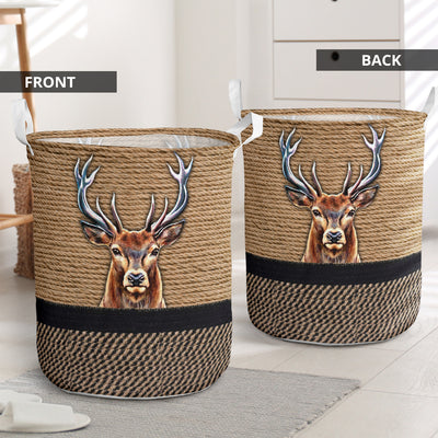 Deer Hunting Rope Wallpaper - Laundry Basket - Owls Matrix LTD