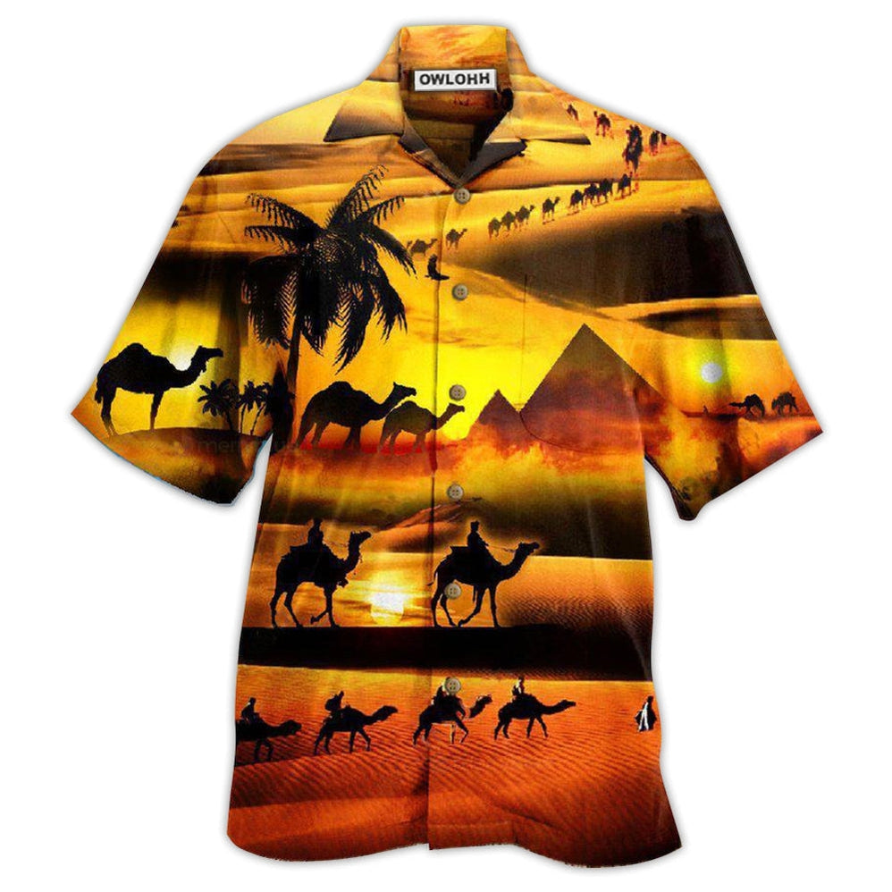 Hawaiian Shirt / Adults / S Camel Desert Is Under The Sunlight - Hawaiian Shirt - Owls Matrix LTD