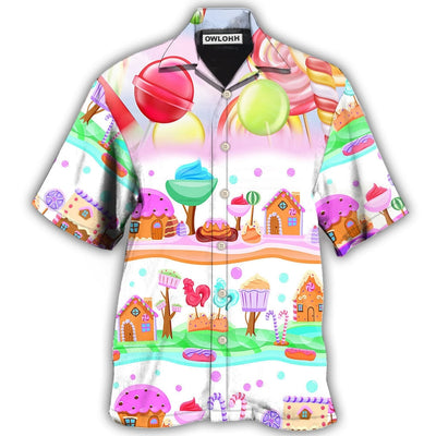 Hawaiian Shirt / Adults / S Food Dessert Colourful Cookies Candy Lolipop - Hawaiian Shirt - Owls Matrix LTD