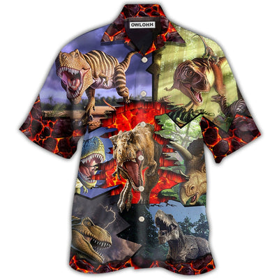 Hawaiian Shirt / Adults / S Dinosaur Strong Dinosaur Expert - Hawaiian Shirt - Owls Matrix LTD