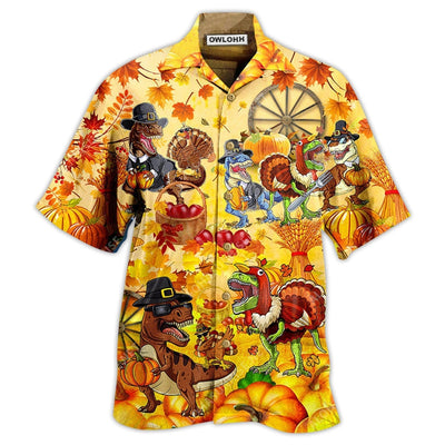 Hawaiian Shirt / Adults / S Dinosaur Lovely Autumn - Hawaiian Shirt - Owls Matrix LTD