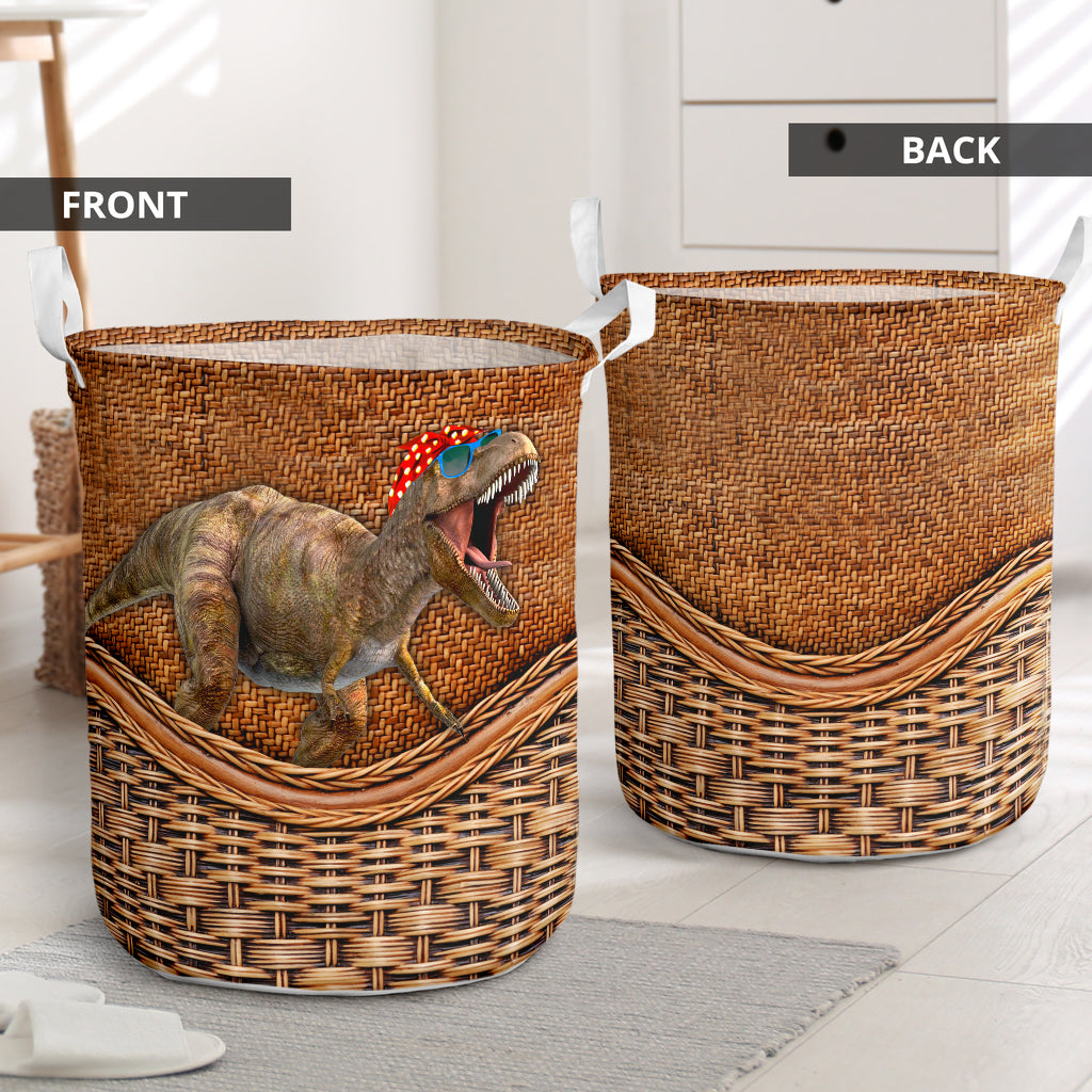 Dinosaur Love Beautiful Life - Laundry Basket - Owls Matrix LTD