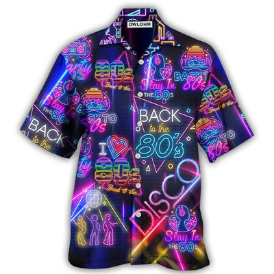 Hawaiian Shirt / Adults / S Disco To The Disco Music Love - Hawaiian Shirt - Owls Matrix LTD