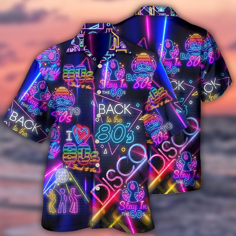 Disco To The Disco Music Love - Hawaiian Shirt - Owls Matrix LTD
