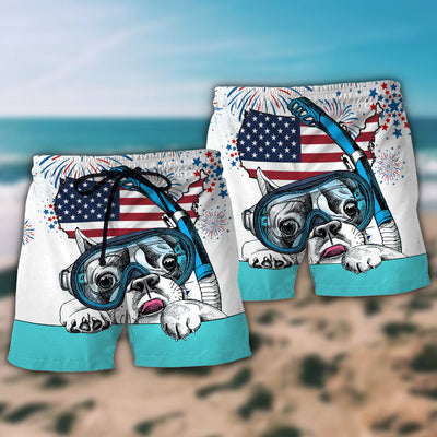 Diving Independence Day America - Beach Short - Owls Matrix LTD