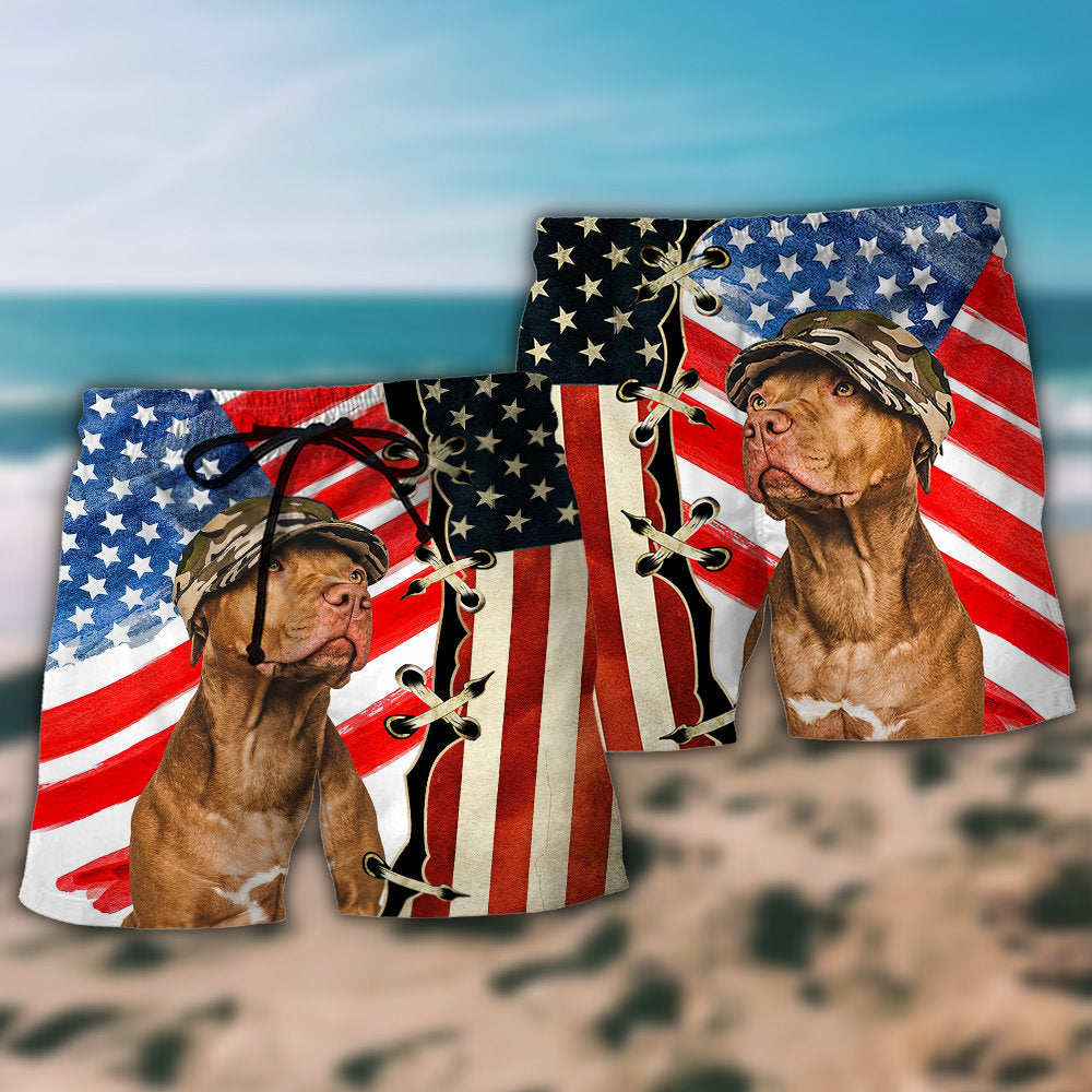 Dog Independence Day - Beach Short - Owls Matrix LTD