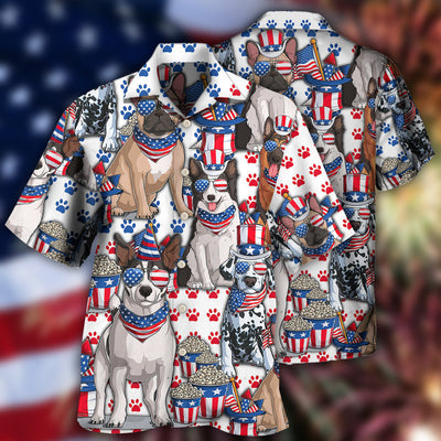 Dog Independence Day Dogs - Hawaiian Shirt - Owls Matrix LTD