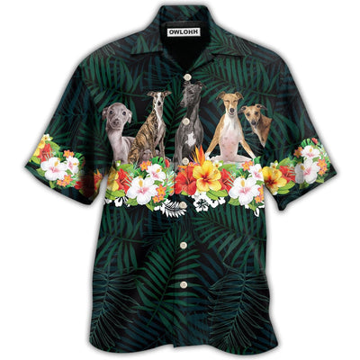 Hawaiian Shirt / Adults / S Dog Italian Greyhound Tropical Style - Hawaiian Shirt - Owls Matrix LTD