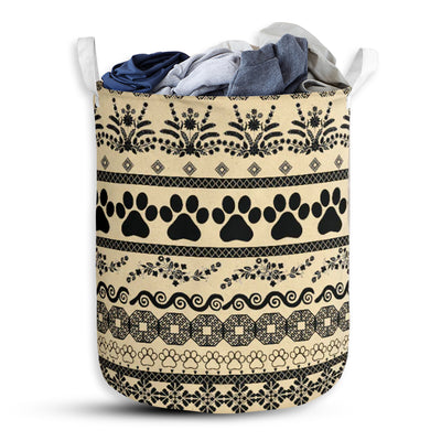 Dog Paw Vintage - Laundry Basket - Owls Matrix LTD