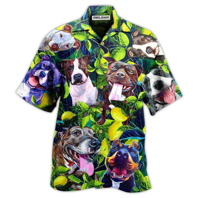 Hawaiian Shirt / Adults / S Pitbull On The Lemon Tree - Hawaiian Shirt - Owls Matrix LTD