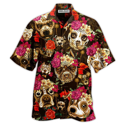 Hawaiian Shirt / Adults / S Dog Beautiful Rose Flowers - Hawaiian Shirt - Owls Matrix LTD