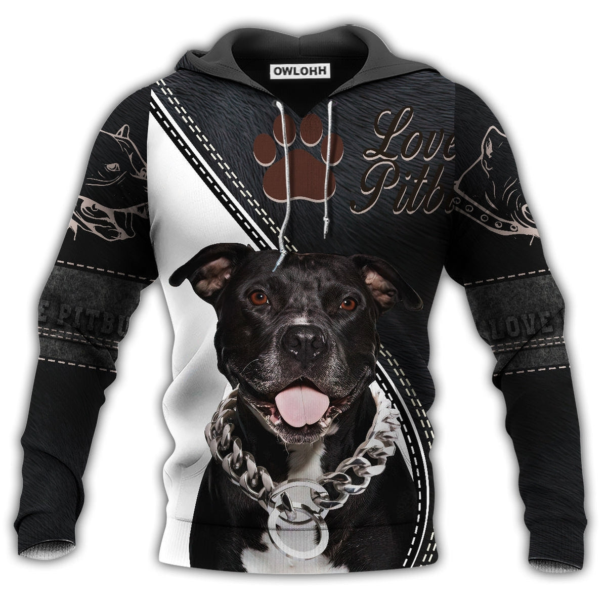 Unisex Hoodie / S Pitbull Lover Forever Cool Dog - Hoodie - Owls Matrix LTD