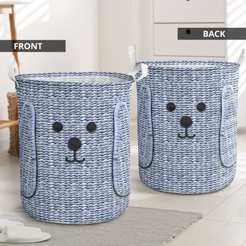 S: 17.72”x13.78” (45x35 cm) Dog Wicker Cute Style - Laundry Basket - Owls Matrix LTD