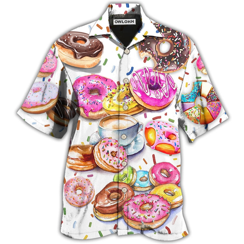 Hawaiian Shirt / Adults / S Donut Delicious Colorful Style - Hawaiian Shirt - Owls Matrix LTD