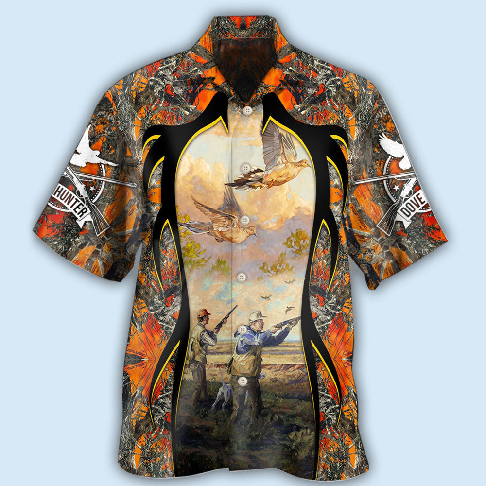 Hunting Dove Hunting Orange Style - Hawaiian Shirt - Owls Matrix LTD