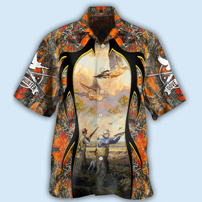 Hunting Dove Hunting Orange Style - Hawaiian Shirt - Owls Matrix LTD