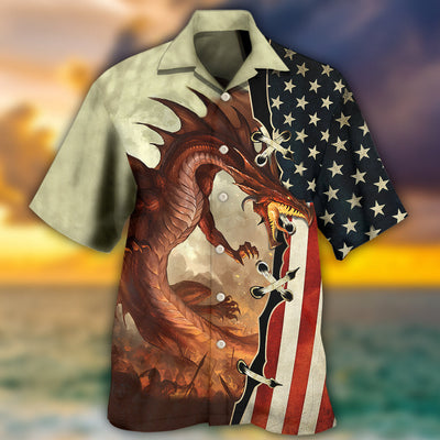 Dragon Independence Day - Hawaiian Shirt - Owls Matrix LTD