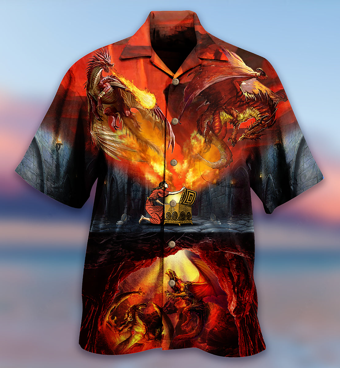 Dragon Amazing Love Life - Hawaiian Shirt - Owls Matrix LTD