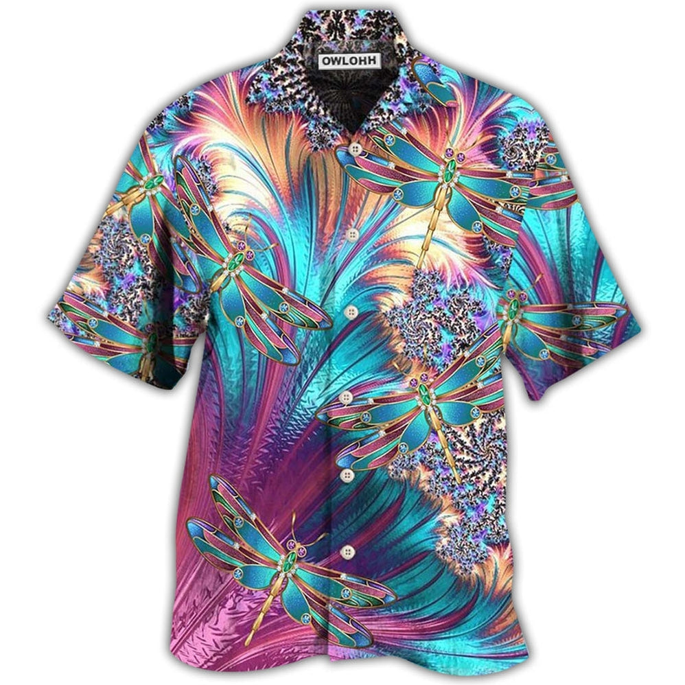 Hawaiian Shirt / Adults / S Dragonfly Loves Summer Vibes - Hawaiian Shirt - Owls Matrix LTD