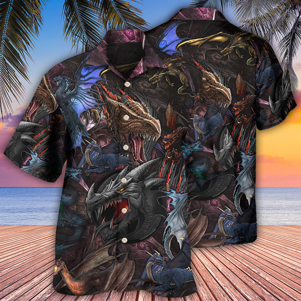 Dragon In A Mystery World - Hawaiian Shirt - Owls Matrix LTD