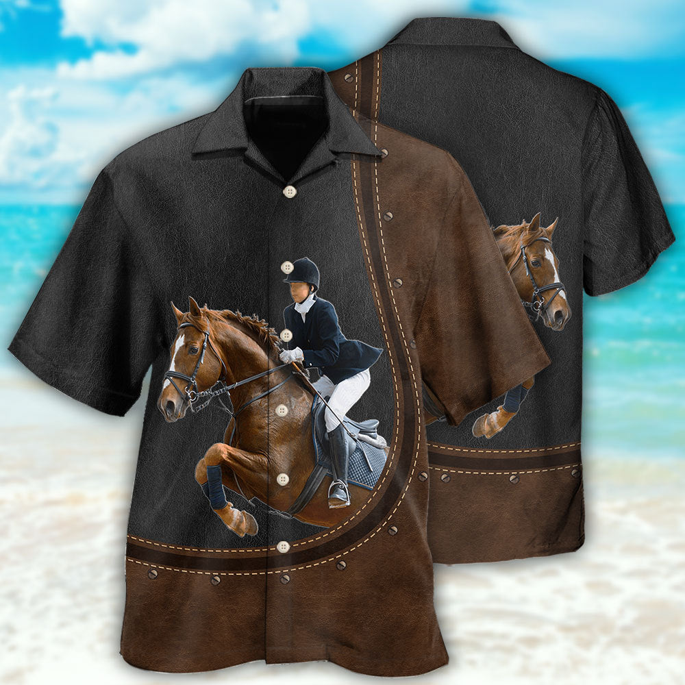 Horse Dressage Lover - Hawaiian shirt - Owls Matrix LTD