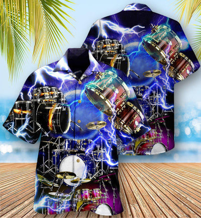 Drum Is My Cardio Lighting Style - Hawaiian Shirt - Owls Matrix LTD
