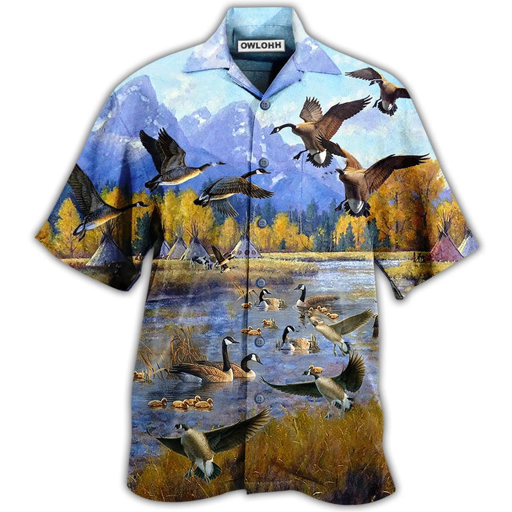Hawaiian Shirt / Adults / S Duck Fly To Hawaii So Much Funny - Hawaiian Shirt - Owls Matrix LTD