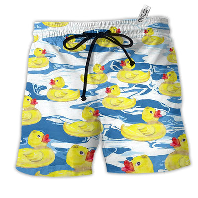 Beach Short / Adults / S Duck Lovely Duck Funny Style - Beach Short - Owls Matrix LTD