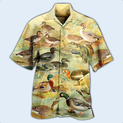 Duck Vintage World - Hawaiian Shirt - Owls Matrix LTD