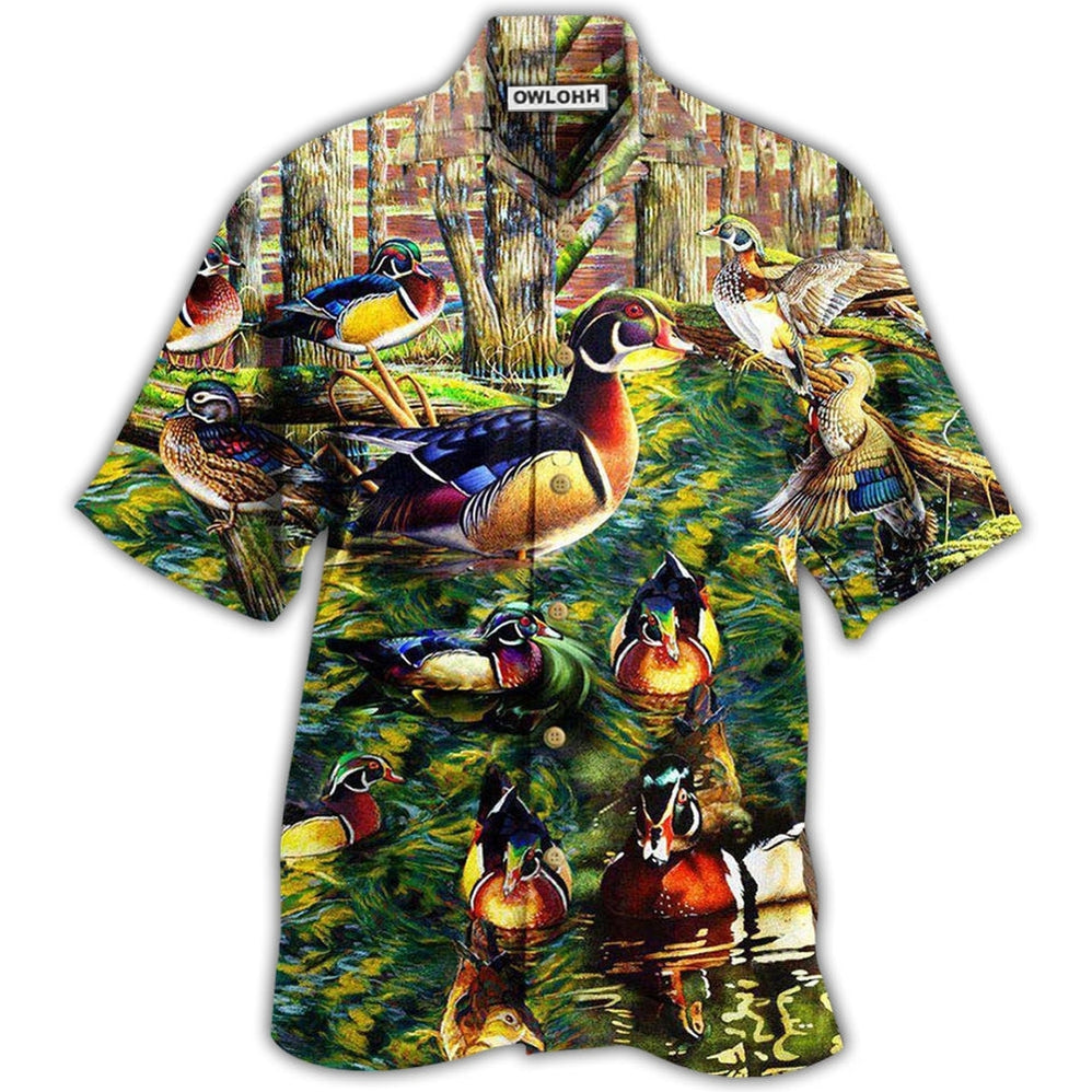 Hawaiian Shirt / Adults / S Duck Welcome To The Duck Side - Hawaiian Shirt - Owls Matrix LTD