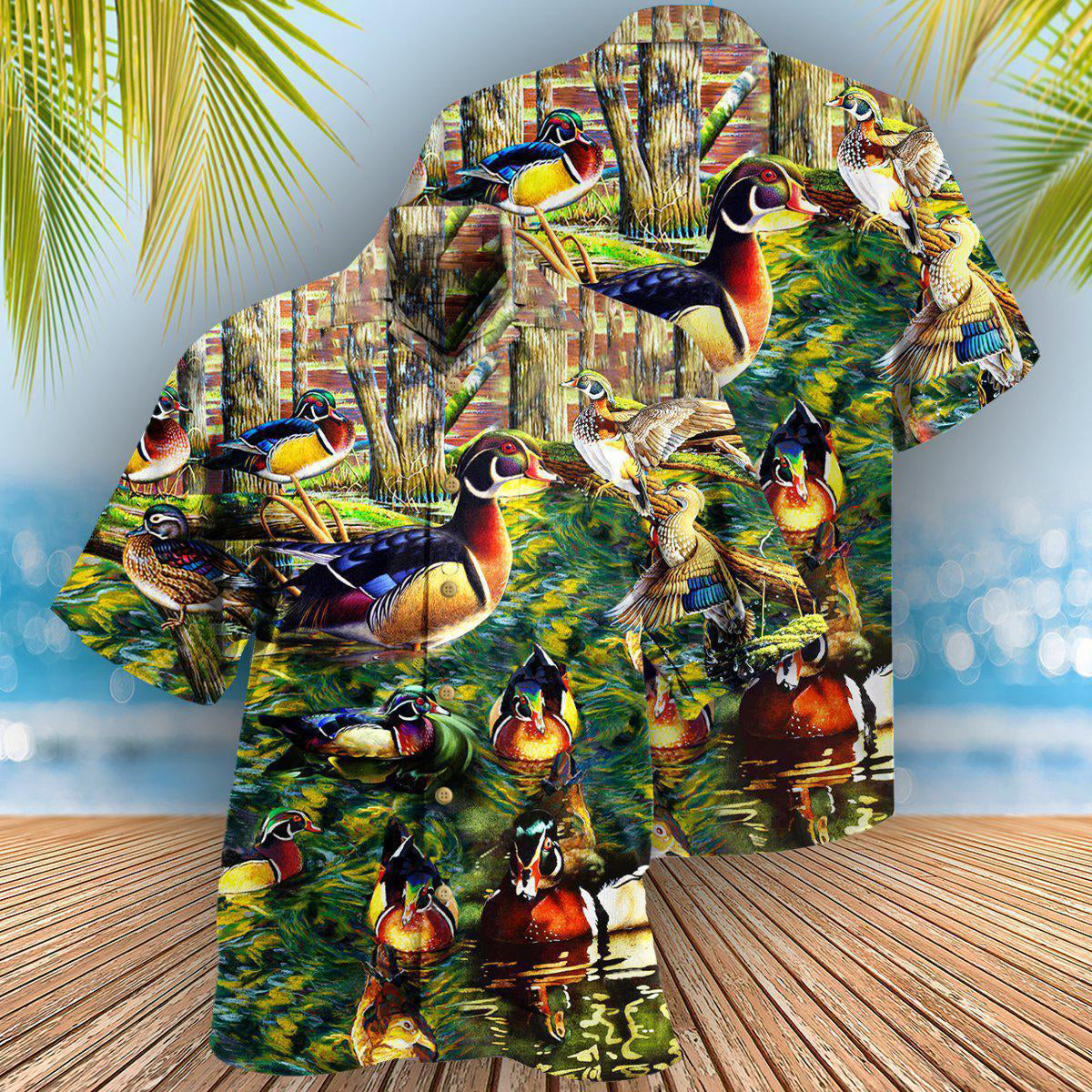 Duck Welcome To The Duck Side - Hawaiian Shirt - Owls Matrix LTD