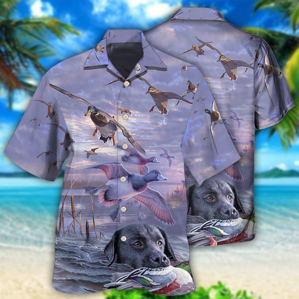 Duck Hunting Purple Sky - Hawaiian Shirt - Owls Matrix LTD