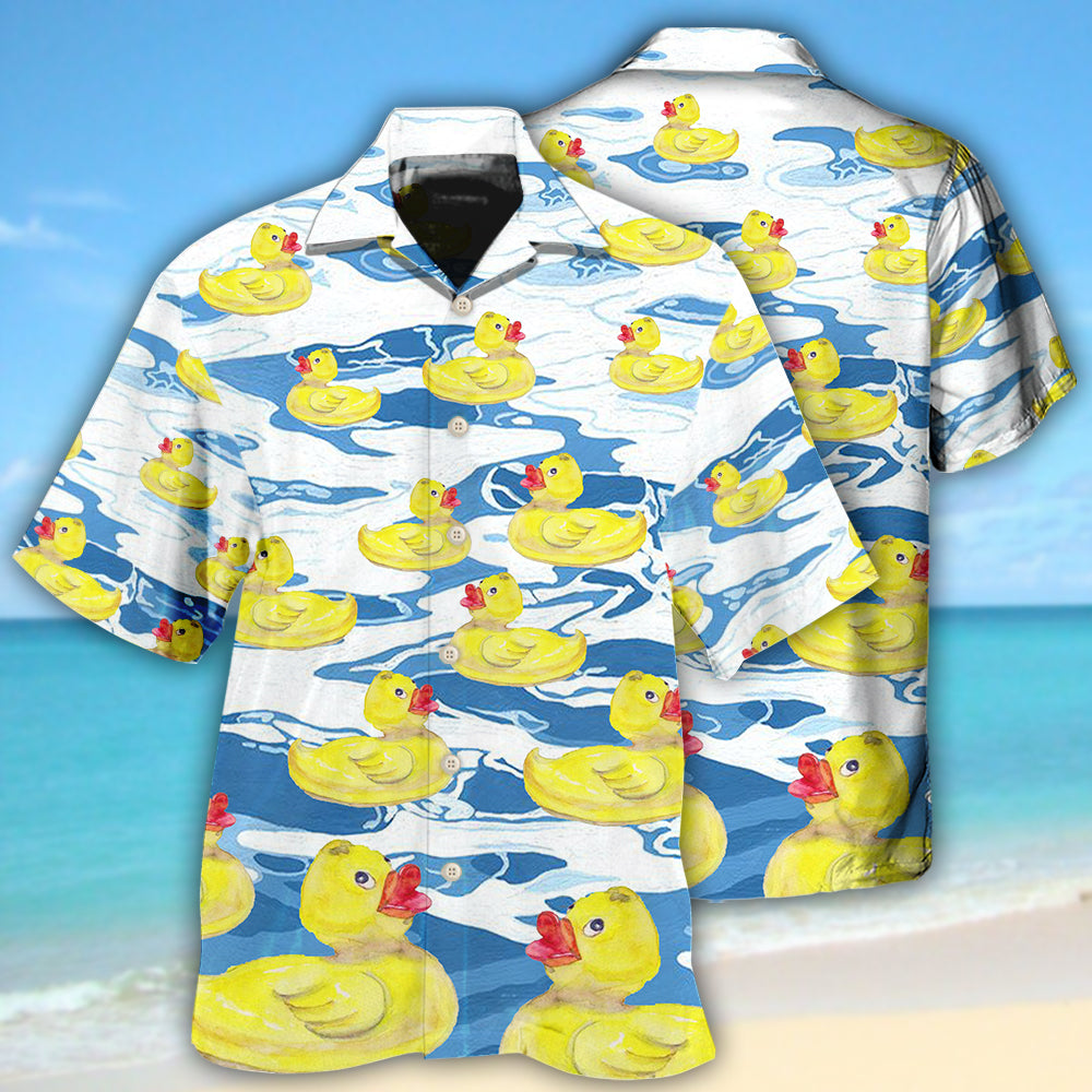 Duck Lovely Duck - Hawaiian Shirt - Owls Matrix LTD
