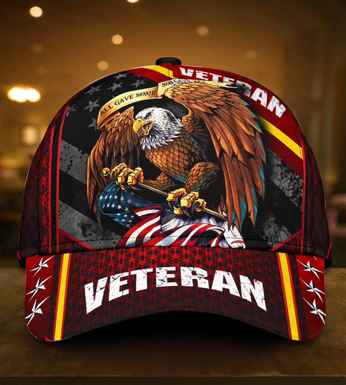 Eagle Veteran America Red - Classic Cap - Owls Matrix LTD