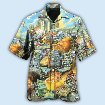 Earthquake Vintage Amazing - Hawaiian Shirt - Owls Matrix LTD