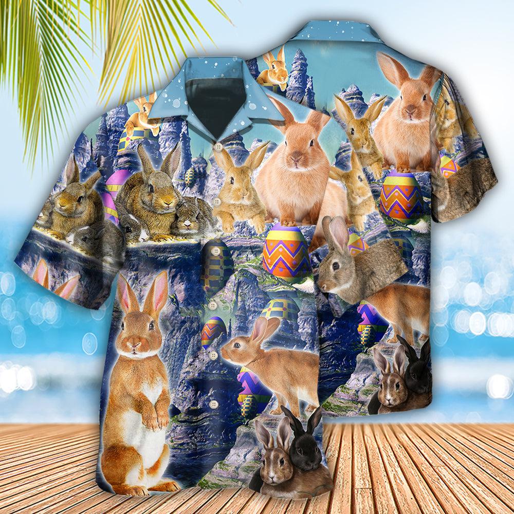 Easter Rabbit The Great Gift Of Easter Is Hope Cool - Hawaiian Shirt - Owls Matrix LTD