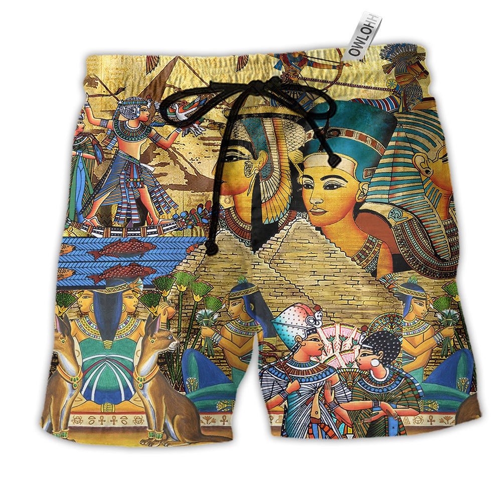 Beach Short / Adults / S Egypt King Cool Style - Beach Short - Owls Matrix LTD