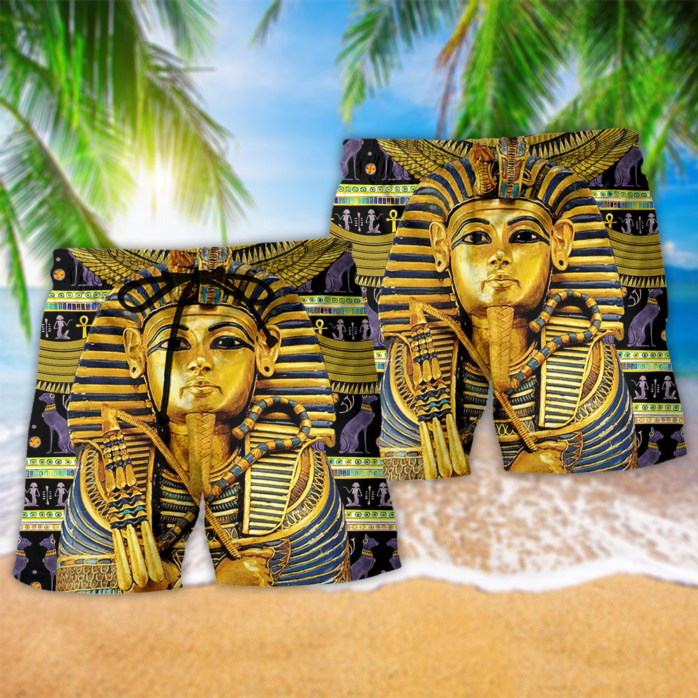 Egypt Life Style Amazing Symbol - Beach Short - Owls Matrix LTD