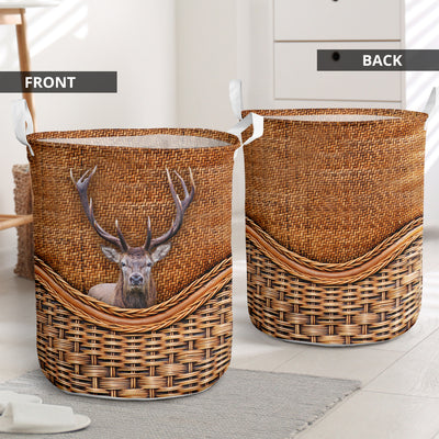Elk Rattan Teaxture - Laundry Basket - Owls Matrix LTD