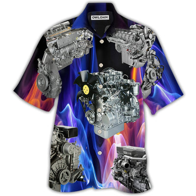 Hawaiian Shirt / Adults / S Engine Diesel Engine Amazing - Hawaiian Shirt - Owls Matrix LTD