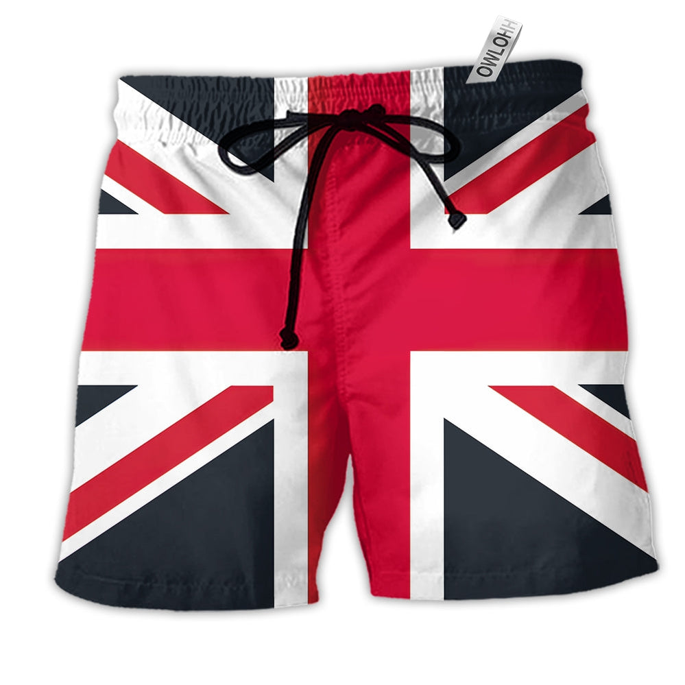 Beach Short / Adults / S England Flag Of England Basic Style - Beach Short - Owls Matrix LTD