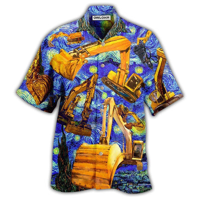 Hawaiian Shirt / Adults / S Excavator See You Later Art - Hawaiian Shirt - Owls Matrix LTD