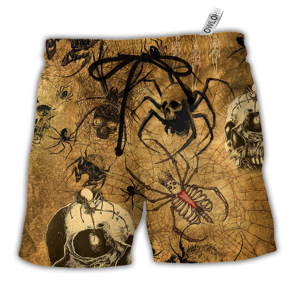 Beach Short / Adults / S Skull I'm Only Here For The Spiders Vintage - Beach Short - Owls Matrix LTD