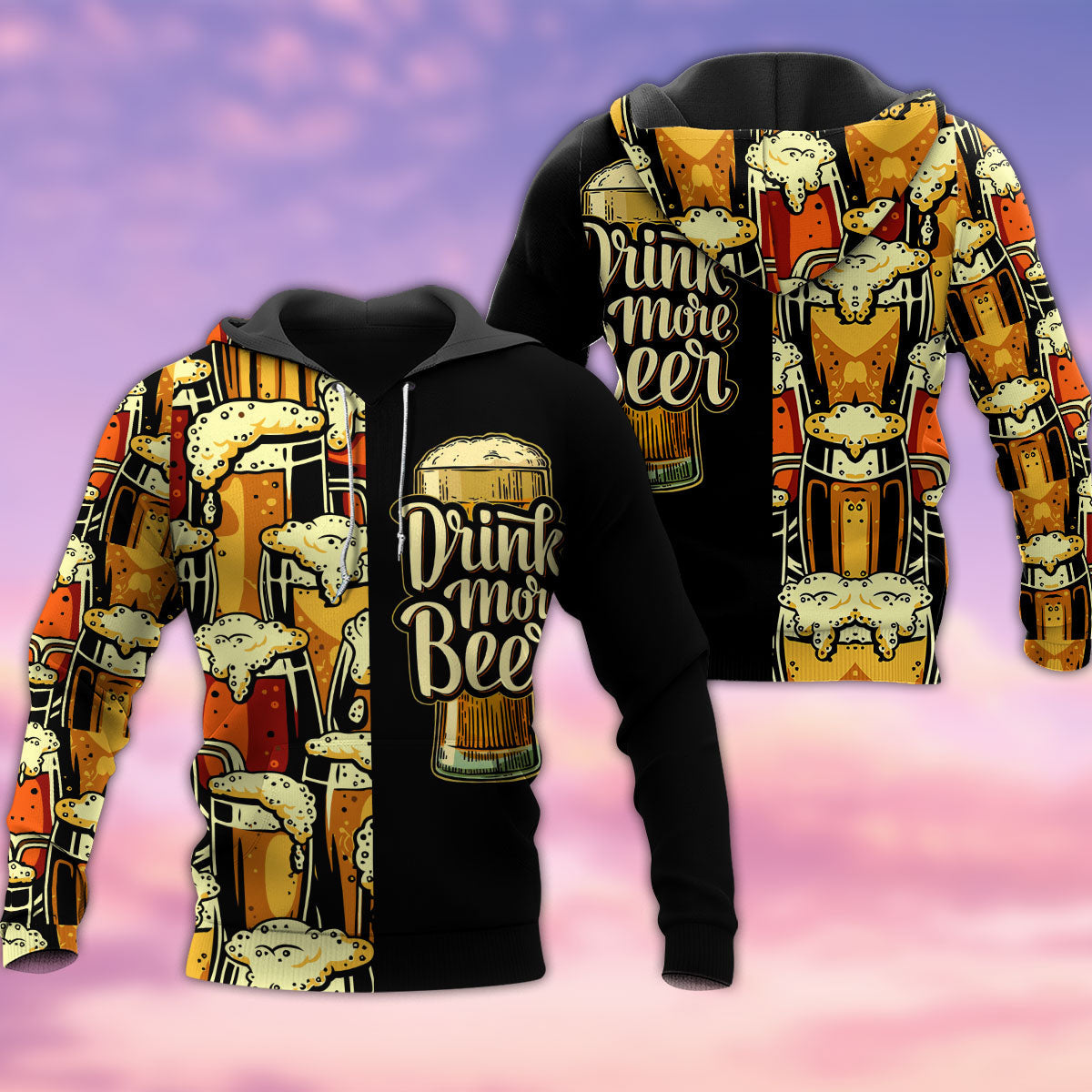 Beer Favorite Drink More Beer - Hoodie - Owls Matrix LTD