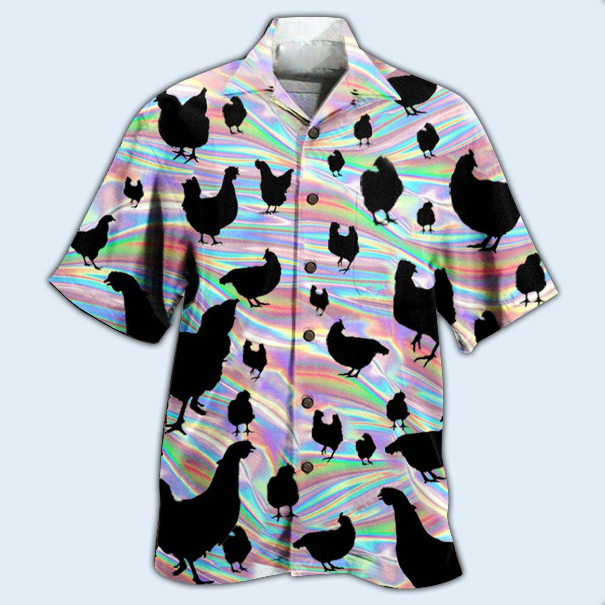 Chicken Awesome Style - Hawaiian Shirt - Owls Matrix LTD