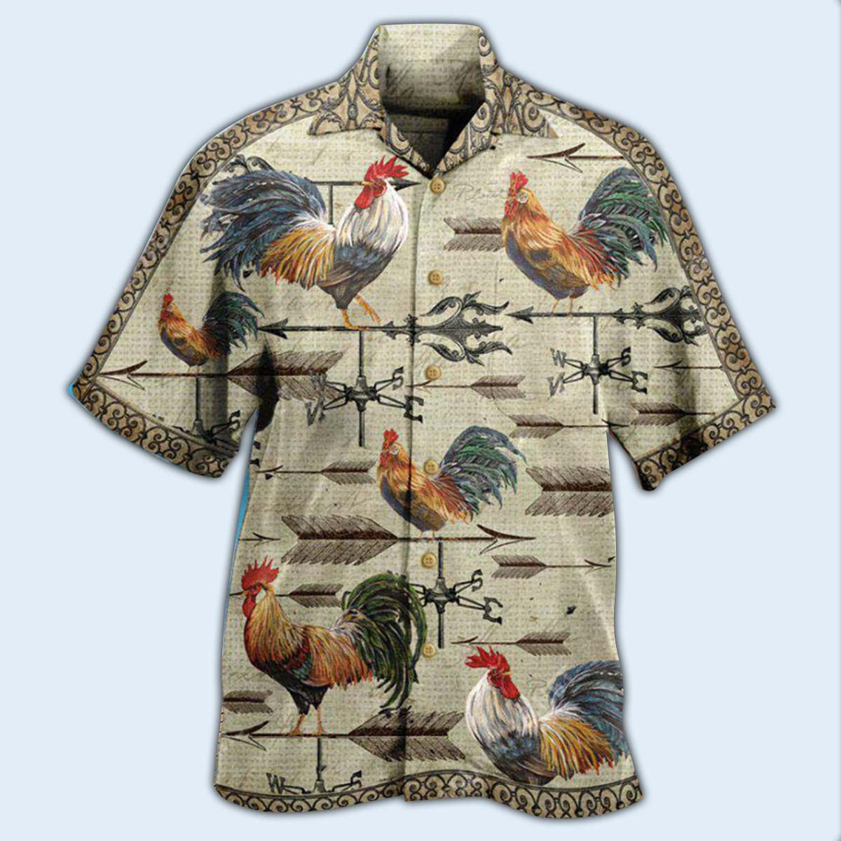 Chicken Find A Way Or Make One Weathervane Rooster - Hawaiian Shirt - Owls Matrix LTD