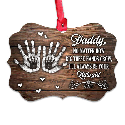Family Father Gift I Will Always Be Your Little Girl Personalized - Horizontal Ornament - Owls Matrix LTD